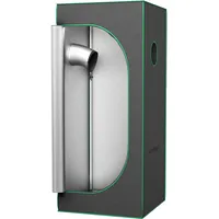 YUENFONG Growzelt Grow Tent Grow Zelt für Pflanzen, Zuchtzelt Growschrank Gewächshaus Box, Indoor Growbox Growroom für Pflanzen Blumen Gemüse, 60×60×140cm