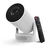 Mini Beamer,4K 1080P Smart Beamer,Projektor Tragbarer mit WiFi 6 und Bluetooth 5.4,Auto Trapezkorrektur Videoprojektor,180°Dreh Beamer Heimkino Outdoor Projector