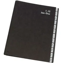 Q-Connect Pultordner 1-12 schwarz
