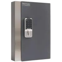 Rottner Tresor Rottner Schlüsselkasten KeyHome, anthrazit, Metall, 26.5x38.5x6 cm, Elektronisches Schloss, Garderobe, Schlüsselboards - -kästen