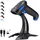 Tera Barcode Scanner 2D 1D Bluetooth USB Kabelgebunden 2000mAh Akku /Kabel/Ständer, HW0002