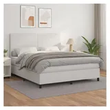 vidaXL Boxspringbett 180 x 200 cm Weiß
