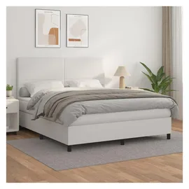 vidaXL Boxspringbett 180 x 200 cm Weiß