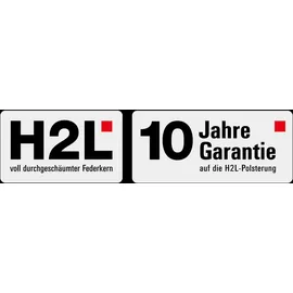 Hukla Eckcouch Polyester L-Form 3-Sitzer Beige