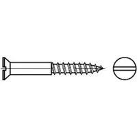 Industrial Quality Supplies DIN 97 Senk-Holzschraube mit Schlitz, MS