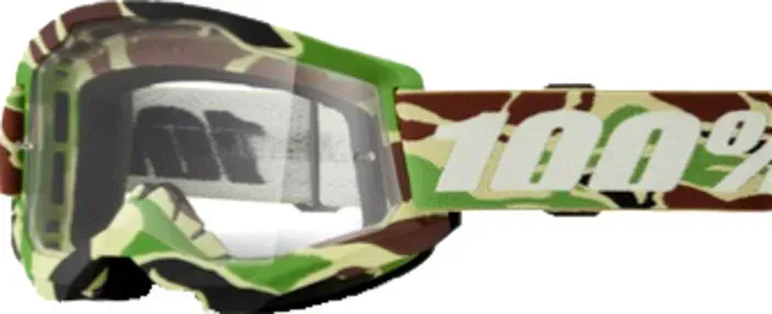 100 Percent Strata 2 War Camo, lunettes de protection - Marron/Vert/Beige Net