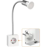 ledscom.de Steckdosenlampe 7W GU10 weiß 1 St.