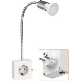 ledscom.de Steckdosenlampe 7W GU10 weiß 1 St.
