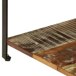 Couchtisch mit Ablage Altholz Massiv 2 | vidaXL : Farbe - Braun