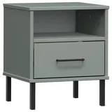 vidaXL Nachtschrank OSLO 3950 x 35 x 1350 cm Grau