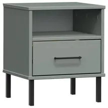vidaXL Nachtschrank OSLO 3950 x 35 x 1350 cm Grau