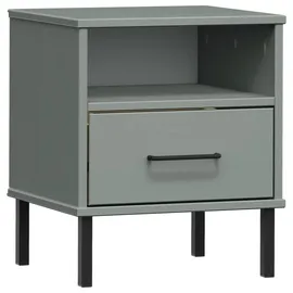 vidaXL Nachtschrank OSLO 3950 x 35 x 1350 cm Grau