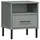 vidaXL Nachtschrank OSLO 3950 x 35 x 1350 cm Grau