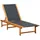 vidaXL Sonnenliege 200 x 66 x 34 cm schwarz
