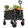 yeaupe pro Bollerwagen Faltbar Klein schwarz