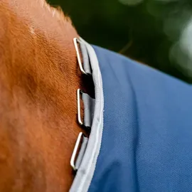 Horseware Ireland Amigo Turnout Decke 100g 140 cm Blau/Silber