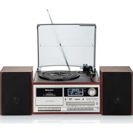 Roadstar HIF-8892D+BT, Plattenspieler Braun