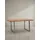 KADIMA DESIGN Schreibtisch Massivholz Baumkante Chromgestell Handarbeit TARN, Goldbraun-Chrom 160x80x76 cm