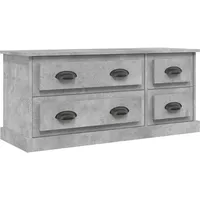 Furnicato TV-Schrank Betongrau 100x35,5x45 cm Holzwerkstoff