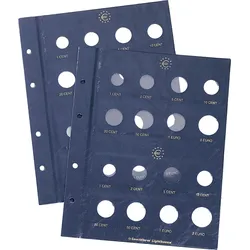 Gleich mitbestellen! VISTA-Münzblatt für 2-Euro-Münzen Inhalt pro Packung: 2 Blätter für je 20 Münzen