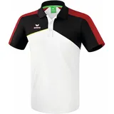 Erima Herren Premium One 2.0 Poloshirt Größe S in Weiß white/black/red
