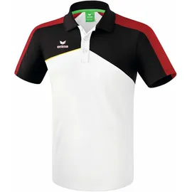 Erima Herren Premium One 2.0 Poloshirt Größe S in Weiß white/black/red