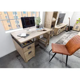 Massivmoebel24 Schreibtisch Mango beige
