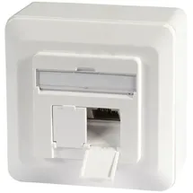 EFB-Elektronik EFB ET-25133AV5-R Datendose Cat.6A 500MHz oben/unten, Aufputz, 2xRJ45, RAL9010 ET25133AV5R