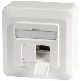 EFB-Elektronik EFB ET-25133AV5-R Datendose Cat.6A 500MHz oben/unten, Aufputz, 2xRJ45, RAL9010 ET25133AV5R