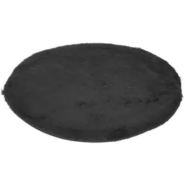 aktiv kat - Kratzbaum Liegeebene rund mit Plüsch-Bezug Ø 45 cm - Schwarz