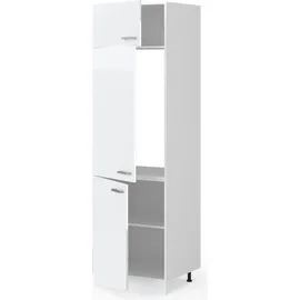 Vicco Hochschrank R-Line 60 x 57,5 x 207 cm Weiß Hochglanz