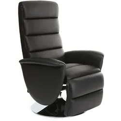 Relax-Sessel manuell verstellbar Schwarz NELSON