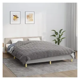 vidaXL Gewichtsdecke Grau 200x200 cm 13 kg Stoff