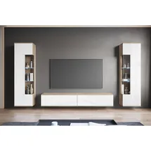 INOSIGN Wohnwand »Kenia, Vitrine Türanschlag links/rechts wechselbar« 3 Stk. tlg., braun