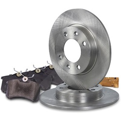Bestprice Bremsscheiben+Bremsbeläge hinten System-Lucas VOLL für Citroën, Peugeot