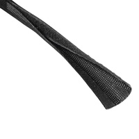 Hama Flexwrap Kabelkanal, 20-40mm, 1.8m, schwarz, Geflechtschlauch (20597 / 83153)