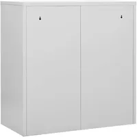 vidaXL Schließfachschrank Stahl 90x45x92,5cm Hellgrau/Grün 5 Stk.