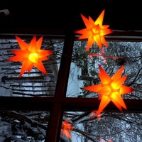 Leuchtsterne StarLED Lichterkette 10er Set Farbe orange