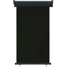 vidaXL Aluminium Seitenmarkise 100 x 250 cm Schwarz