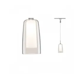 Paulmann 94998 URail LED Pendulum Arido II 5W GU10 Chrom matt mit klarem und satiniertem Glas
