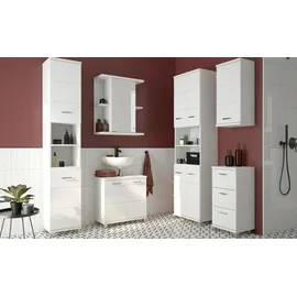 Möbel Kraft Waschbeckenunterschrank 60 x 60 x 32,0 cm Weiß