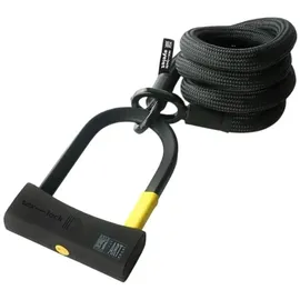 tex-lock Eyelet D-Lock 120 Onyx Black Bügelschloss
