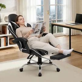 colamy Gaming-Stuhl Weiß PC