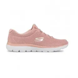 Skechers für Damen. 12985 Turnschuhe Summits rosa (37), Stoff, Wohnung, 1 bis 3 cm, Schnürsenkel, Lässig, Sportlich, Sportbekleidung, Multis