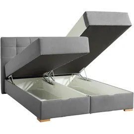 Home Affaire Boxbett HOME AFFAIRE "Olivet mit Bettkasten", grau, B:194cm L:210cm, Komplettbetten, in 4 Farben, 4 Breiten, 2 Matratzenarten, auch in Überlänge 220 cm