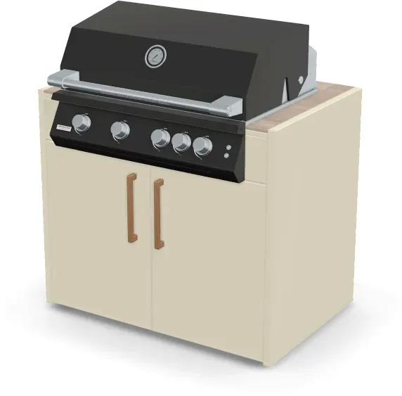 Brabura Fusion 400 RM Modul | Neustes Edelstahlmodell - Summer Dala / Perle Blanche / Holzgriff