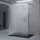 doporro Duschwand Duschtrennwand 100x200 Walk-In Dusche schwarz mit Doppel-Stabilisator aus Echtglas 8mm ESG-Sicherheitsglas Vollsatiniert inkl. NANO