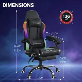 GTPLAYER Gaming Stuhl Fernbedienung Schwarz PC