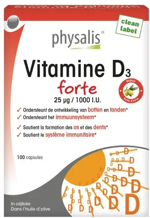 Physalis Vitamin D3 Forte 100 Kapseln