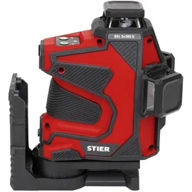Stier Kreuzlinienlaser SKL 3x360°, 520nm, grün, 1/4" und 5/8" Gewinde im Koffer